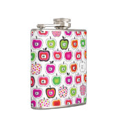 かわいいレトロのりんごパターン フラスク (右)