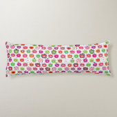 かわいいレトロのりんごパターン ボディピロー (裏面)