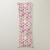 かわいいレトロのりんごパターン ボディピロー (正面縦)