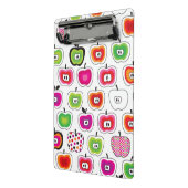かわいいレトロのりんごパターン ミニクリップボード (アングル2)