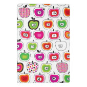 かわいいレトロのりんごパターン ミニクリップボード (裏面)