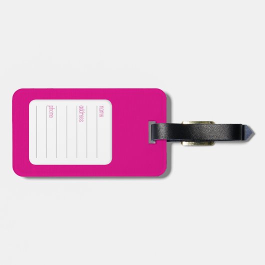 かわいいレトロのフクロウパターン図解入りの、写真付きのな荷物の箱 ラゲッジタグ (裏面横)