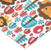 かわいいレトロのライオンはイラストレーションをからかいます テーブルクロス (アングル)