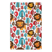 かわいいレトロのライオンはイラストレーションをからかいます ミニクリップボード (裏面)