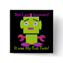 かわいいレトロのロボット-悪鬼の緑-悪の双生児