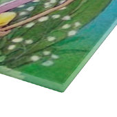 かわいいレトロのヴィンテージのイースターのウサギ カッティングボード (角)