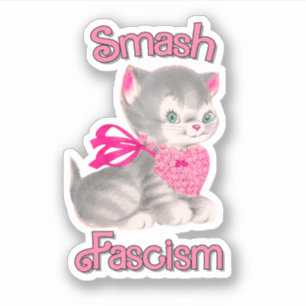 かわいいレトロの子猫 – Smash Fasism シール