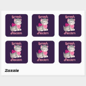 かわいいレトロの子猫 – Smash Fasism スクエアシール (シート)