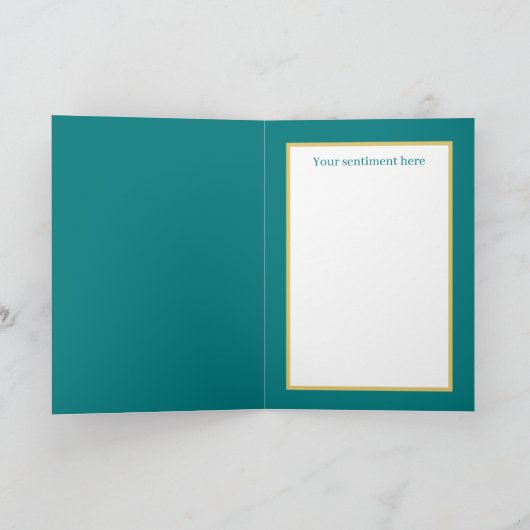 かわいいレトロの掃除婦のアド気持ち ノートカード (内部)