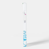 かわいいレトロの花と女の子らし星グランジ、 Case-Mate iPhoneケース (裏面 / 左)