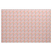 かわいいレトロの花パターン ファブリック (ヤード)