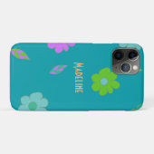 かわいいレトロの花 Case-Mate iPhoneケース (裏面(横))