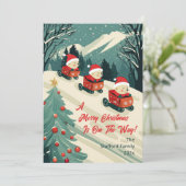 かわいいレトロはクリスマスを支える シーズンカード (スタンド正面)