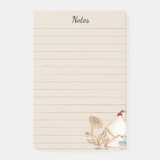 かわいいレトロアートとクラフト ヴィンテージイラスト ポストイット (正面)