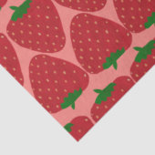 かわいいレトロイチゴの赤とピンク 薄葉紙 (詳細)