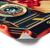 かわいいレトロカップル ポスター (角)