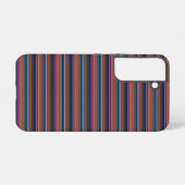 かわいいレトロカラフルストライプ SAMSUNG GALAXYケース (裏面横)
