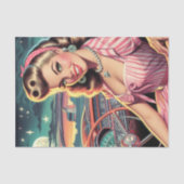 かわいいレトロガール 薄葉紙 (正面)