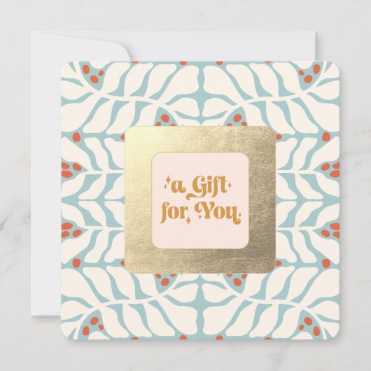 かわいいレトロクリスマスギフト券 (正面)