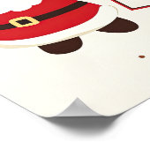 かわいいレトロクリスマスサンタ ポスター (角)