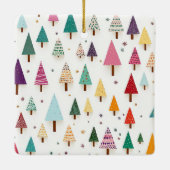 かわいいレトロクリスマスツリーオーナメント セラミックオーナメント (裏面)