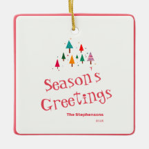 かわいいレトロクリスマスツリーオーナメント