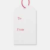 かわいいレトロクリスマスツリー ギフトタグ (裏面)