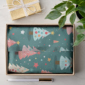 かわいいレトロクリスマスツリー 薄葉紙 (ギフト)