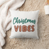 かわいいレトロクリスマスビベス クッション (ブランケット)