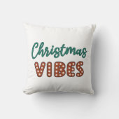 かわいいレトロクリスマスビベス クッション (正面)