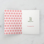 かわいいレトロクリスマスベアーズホリデーグリーティングカード シーズンカード (内部)