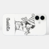 かわいいレトロクリスマスペンギン帽子とスカーフ Case-Mate iPhoneケース (裏面 (横))