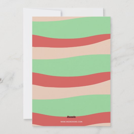 かわいいレトログルービークリスマスツリーカー引っ越しました シーズンカード (裏面)