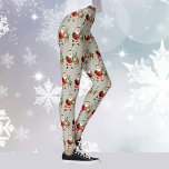 かわいいレトロサンタとトナカイのクリスマス レギンス<br><div class="desc">かわいいレトロサンタとトナカイのクリスマスレギンス</div>