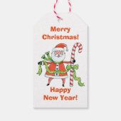 かわいいレトロサンタクロース ギフトタグ (裏面)