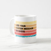 かわいいレトロサンヴィンテージポメラニア犬ドッグカスタマイズ コーヒーマグカップ (正面左)