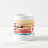 かわいいレトロサンヴィンテージポメラニア犬ドッグカスタマイズ コーヒーマグカップ (中央)