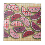 かわいいレトロスイカ タイル (正面)