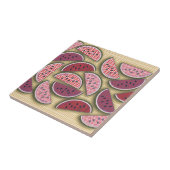 かわいいレトロスイカ タイル (側面)