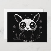 かわいいレトロスタイル漫画動物はがき ポストカード (正面/裏面)