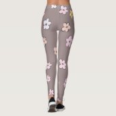 かわいいレトロデイジーパターン#5 #flowery #decor #art レギンス (裏面)