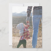 かわいいレトロハウディサンタカウボーイテキサス州クリスマスインヴィ 招待状 (裏面)