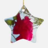 かわいいレトロハクナマタタギフトブルーレッドグリーンスカイ セラミックオーナメント (正面)