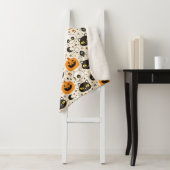 かわいいレトロハロウィーンパターン シェルパブランケット (インサイチュ)