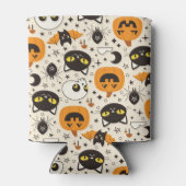 かわいいレトロハロウィーンパターン 缶クーラー (裏面)
