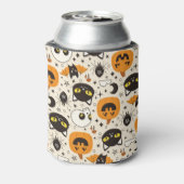 かわいいレトロハロウィーンパターン 缶クーラー (缶裏面)