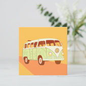 かわいいレトロバスカード、レトロバンカード、ヴィンテージバス (スタンド正面)