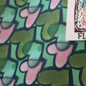 かわいいレトロバレンタインデーハートバレンタイン ラッピングペーパーシート