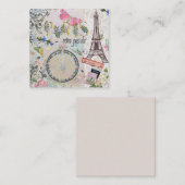 かわいいレトロパリ ノートカード (正面/裏面)