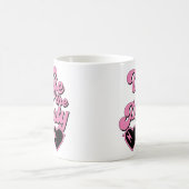 かわいいレトロパーティの花嫁の妻 コーヒーマグカップ (中央)